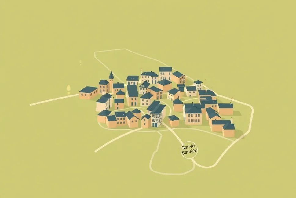 Carte du secteur d'intervention autour de Sainte-Maxime (83120)